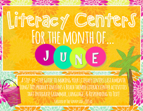 Month Long Literacy Centers: Summer Fun