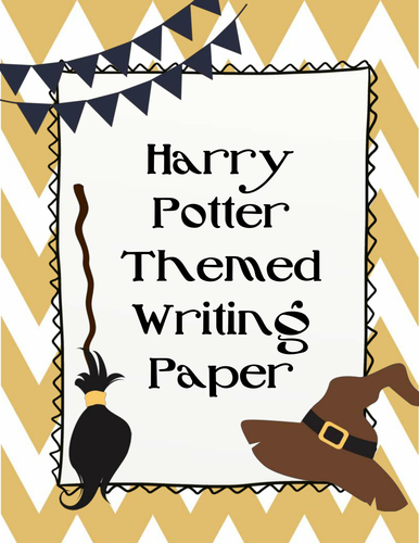Harry Potter Themed Writing Paper