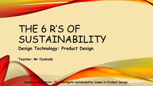 The 6 Rs of Sustainabilty