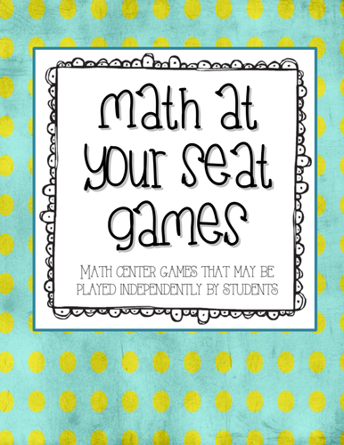 Math At Your Seat Games