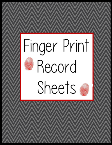 Finger Print Record Sheet