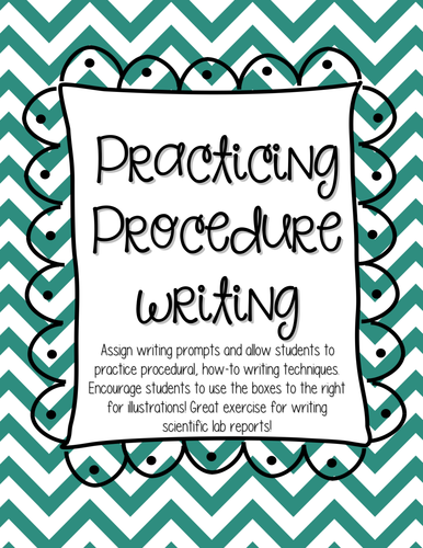 Procedural & How to Writing Organizer