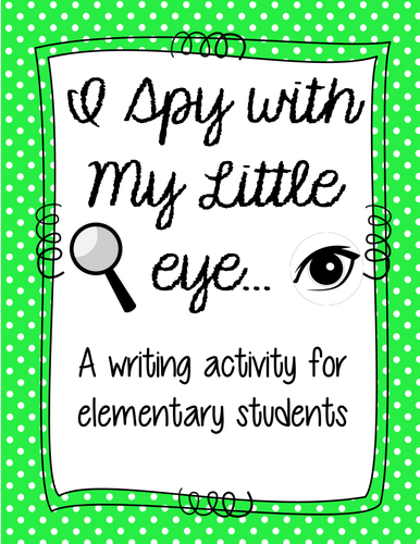 I Spy Descriptive Writing Activity