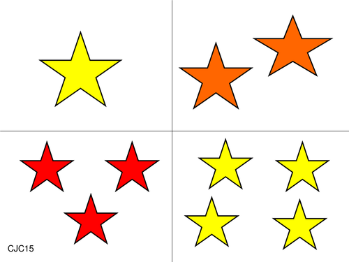 STAR adding and counting cards. Autumn term idea.