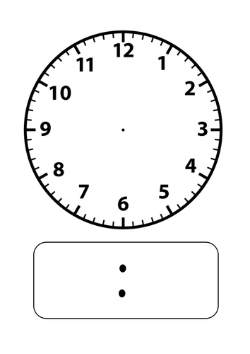 blank clock faces teaching resources