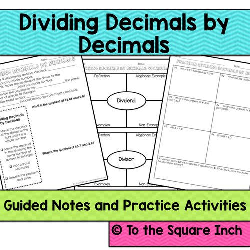 Dividing Decimals by Decimals by katembee - Teaching Resources - Tes