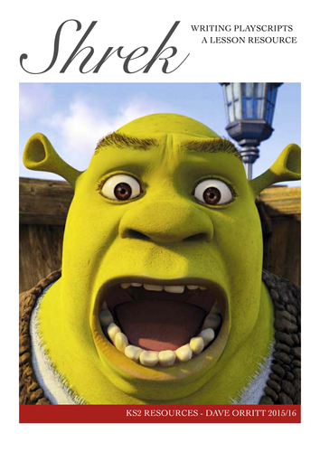 Playscripts - Shrek - Boys Writing - Converting text into a playscript using movie clips. 
