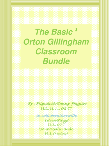 Know the Code: Orton Gillingham Classroom #1 Bundle: Over 65 + Multisensory Lessons!