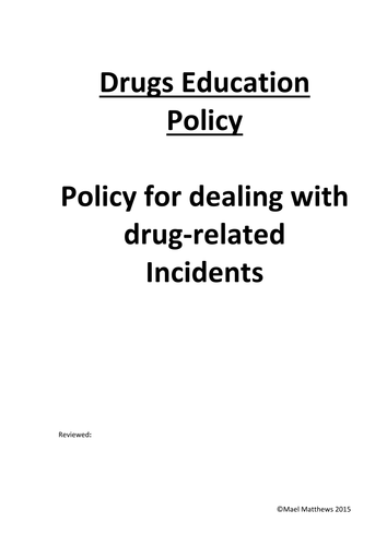 Drug Policy. Fully Editable.