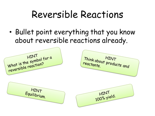 Chemical Equilibrium and Changing Conditions