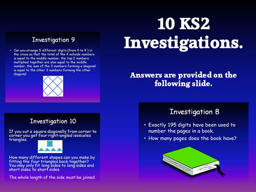10 ks2 investigations