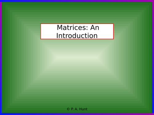 Matrices (A-Level Further Maths)