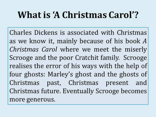 Charles Dickens' A Christmas Carol - Complete Scheme of Work (SOW)