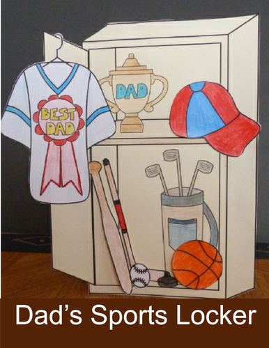 Father's Day Crafts - Build Dad a Sports Locker