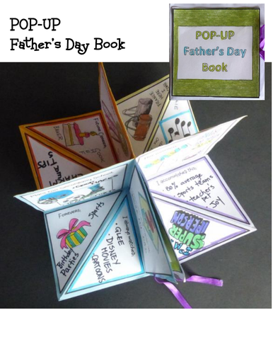 Father's Day Craft - POP-UP Father's Day Book