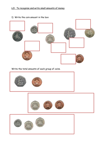 money market math worksheets by kristys custom creations tpt