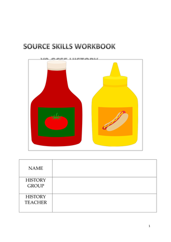 Scheme of Work - How to Analyse Sources in History