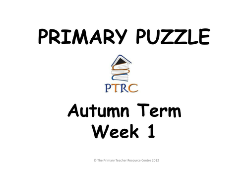 Primary Puzzles - Pack 1