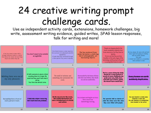 24 creative writing prompts