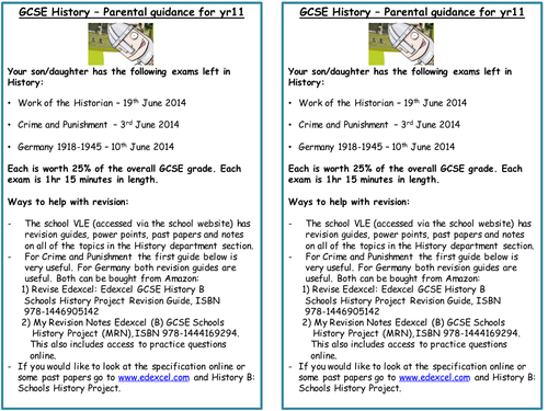 Parents Evening help leaflet 