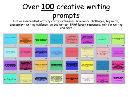 over 100 writing prompts | Teaching Resources