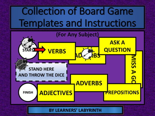 Games Boards Templates and Ideas