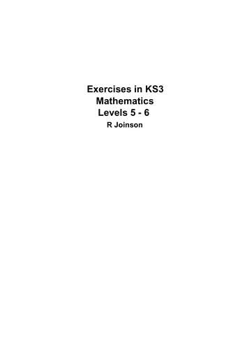 KS3 Mathematics Levels 5-6