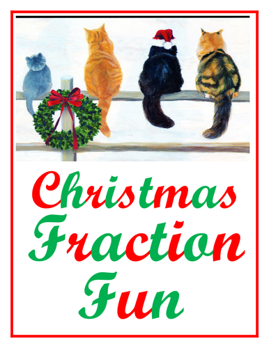 Christmas Fraction Word Problems