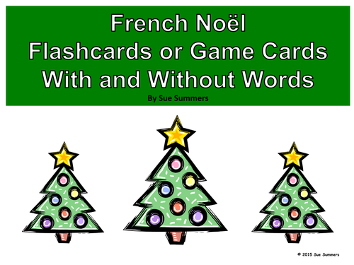 French Christmas / Noel Game Cards and Flashcards