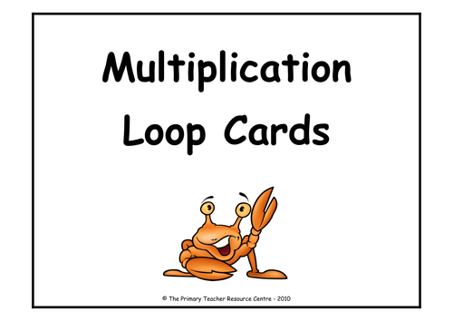Multiplication Loop Cards