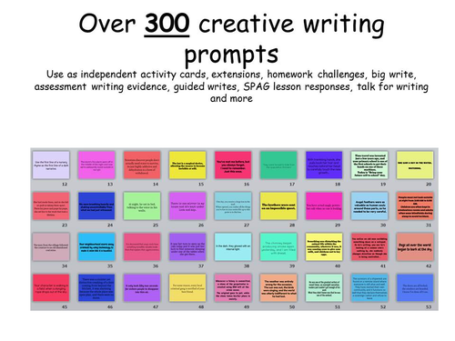 over 300 creative writing prompts