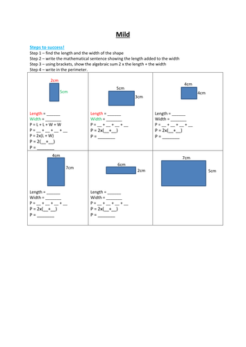 Perimeter using algebra 