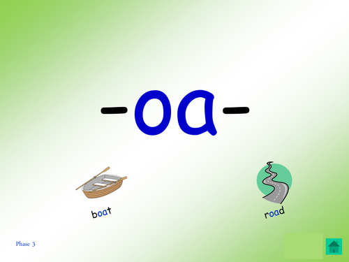 Phase 3: grapheme oa, - ppt, cards, game and revision activities