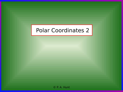 Polar Coordinates 2 (A-Level Further Maths)