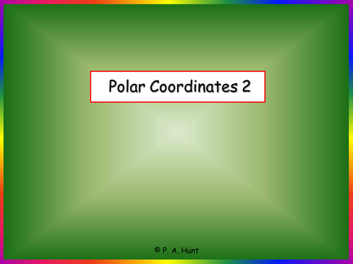 Polar Coordinates 2