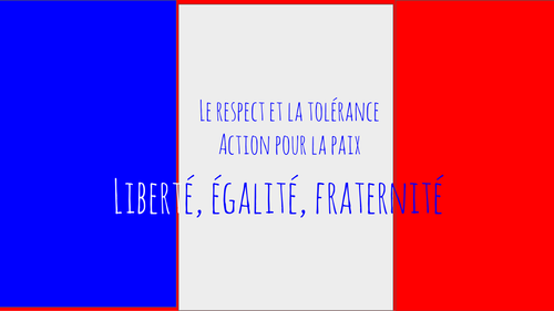 Liberte Egalite Fraternite La Paix En Action Paris 13 11 Teaching Resources