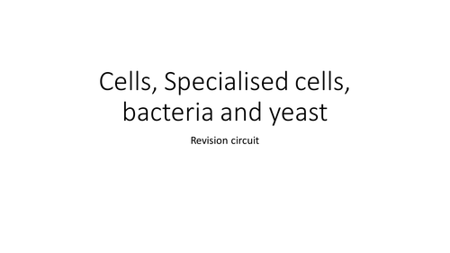KS3 specialised cells information circuit (suits activate 1)
