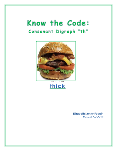 Know the Code: Consonant Digraph th