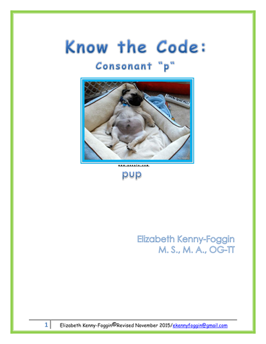 Know the Code: Consonant p