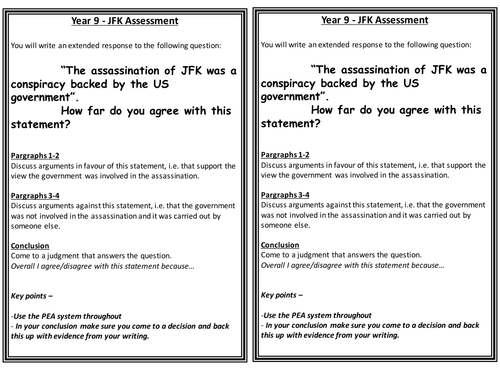 JFK lesson plans and resources 