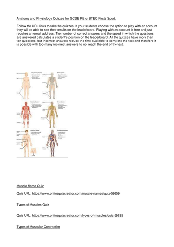 Revision Quizzes for Health and Social Care Anatomy and Physiology by ...