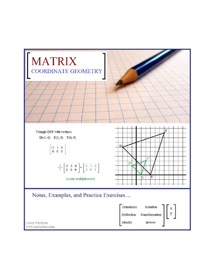 Matrix Coordinate Geometry