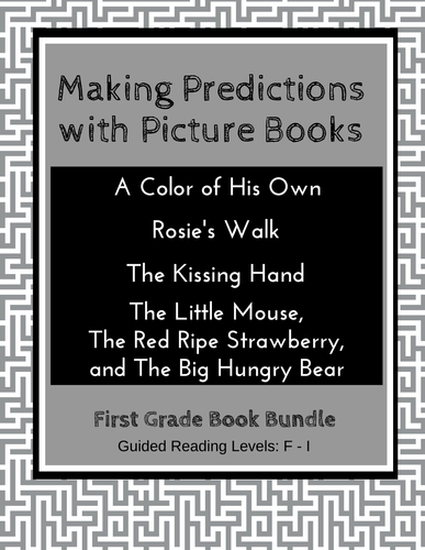 Making Predictions with Picture Books (First Grade Book Bundle) CCSS