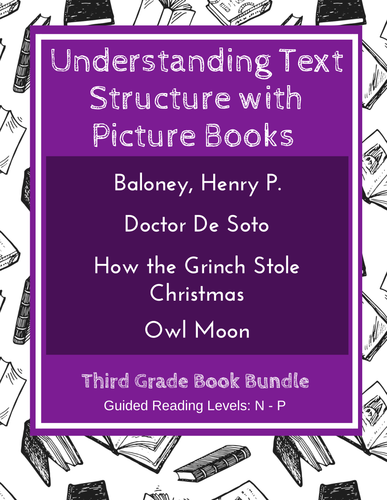 Understanding Text Structure with Picture Books (Third Grade Book Bundle) CCSS