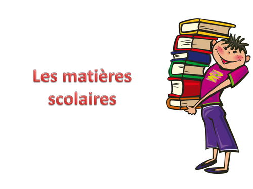 Les matières scolaires 