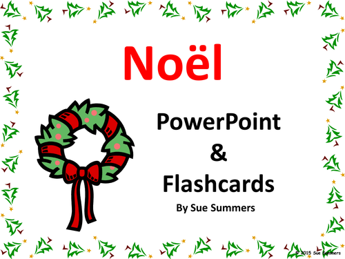 French Christmas Flashcards and PowerPoint Presentation 66 Slides