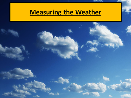 Measuring the weather