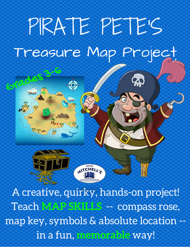 Pirate Pete's Treasure Map Project :Teach Map Skills: Memorable Hands-on Project