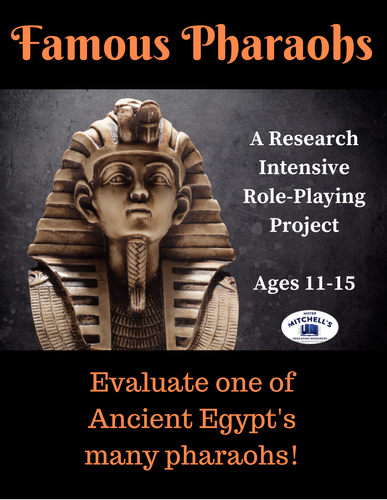 Ancient Civilizations - Egypt - Famous Pharaohs Research Project with Rubric