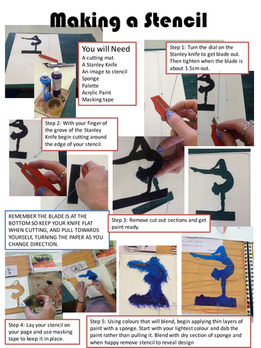 Making a stencil helpsheet